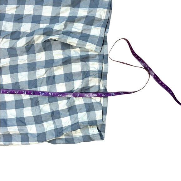 L’AGENCE Plaid Button Down shirt dress Long Sleeve Knee Length Size Small Gray - Picture 8 of 11